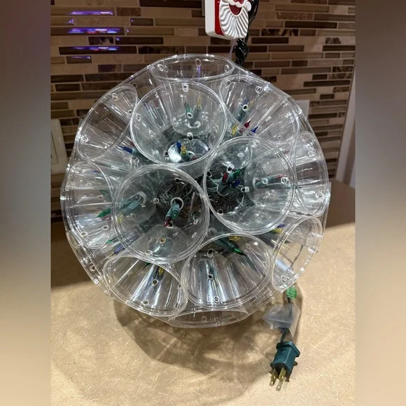 Vtg Christmas Disco light Ball - Picture 3 of 6